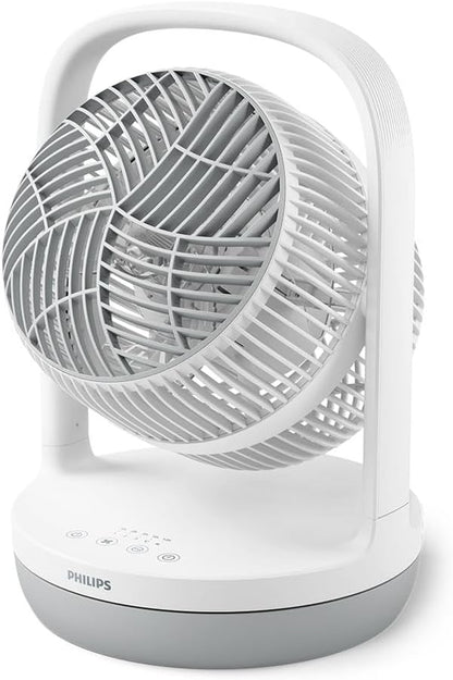 Philips Table Fan, Airflow 738m³/h, Sleep Mode, 180° Tilt