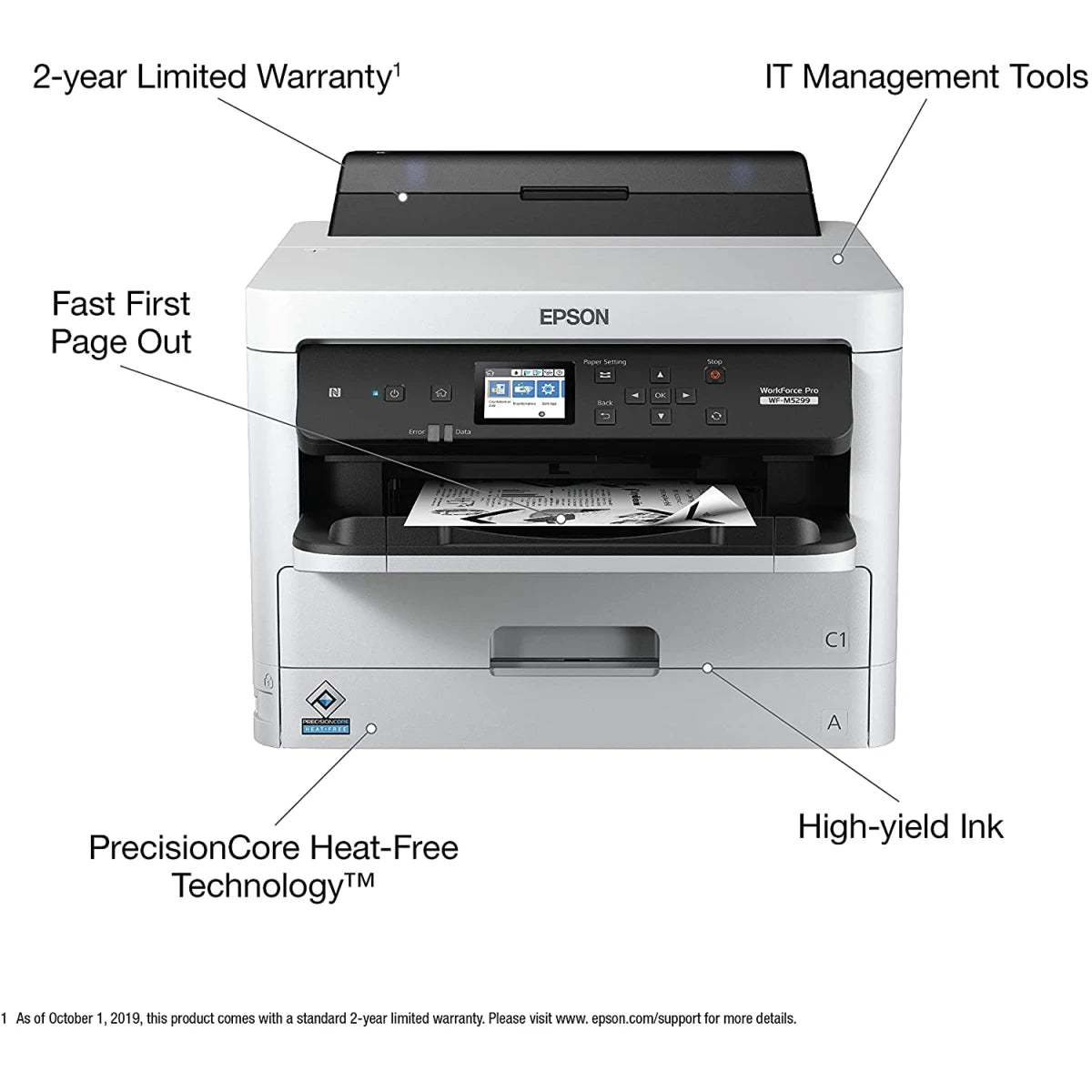 Epson Workforce Pro WF-M5299DW Workgroup Mono Duplex , Wireless & Network