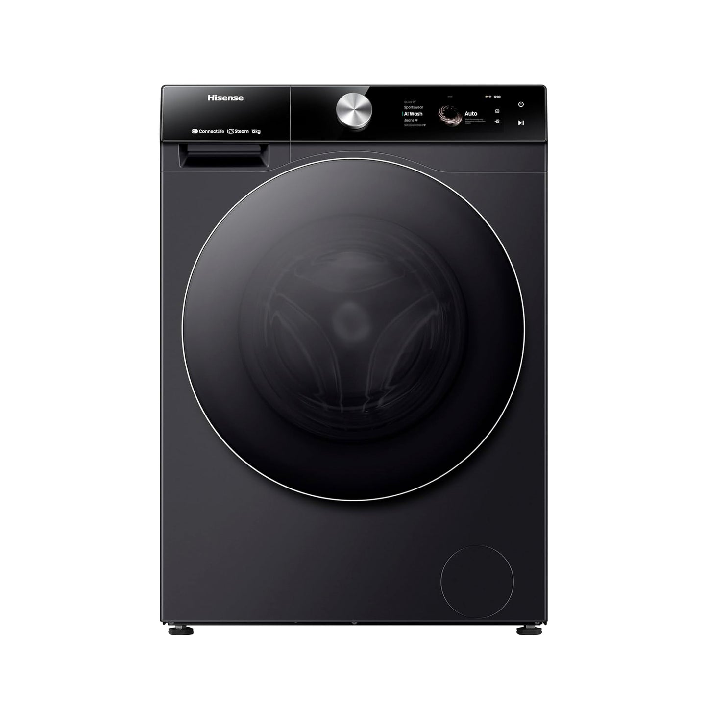 Hisense WF7S1247BB 7S Series 12 Kg Washing Machine with Inverter Motor