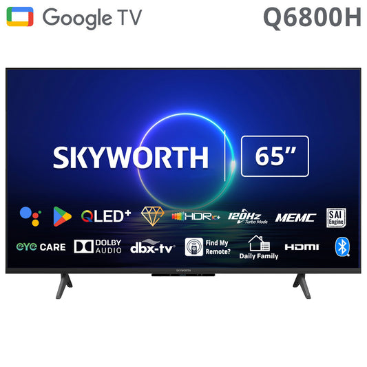SKYWORTH QLED 4K UHD Google TV 65 inch (65Q6800H)