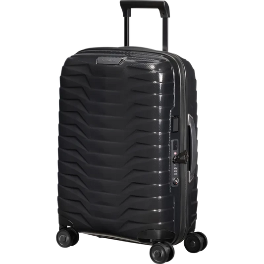 Samsonite Proxis Expandable Carry-On Trolley Lightweight, Durable Roxki Material, 100% Recyclable, Black