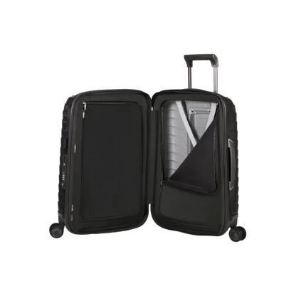 Samsonite Proxis Expandable Carry-On Trolley Lightweight, Durable Roxki Material, 100% Recyclable, Black