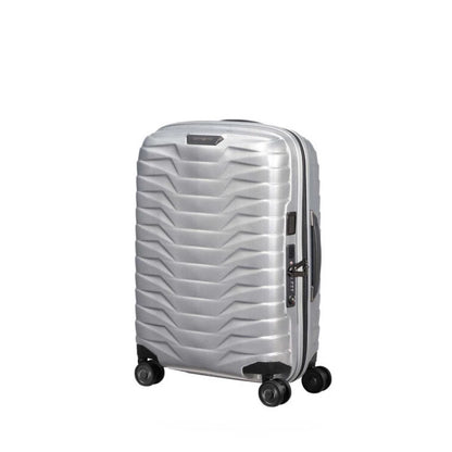 Samsonite Proxis Expandable Cabin Trolley Silver, Lightweight Roxkin Polypropylene, USB Port, TSA Lock, 4-Wheel Spinner