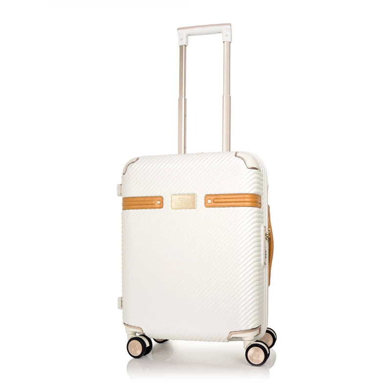 Samsonite Black Label Richmond II Spinner 55cm Off White Carry On Luggage