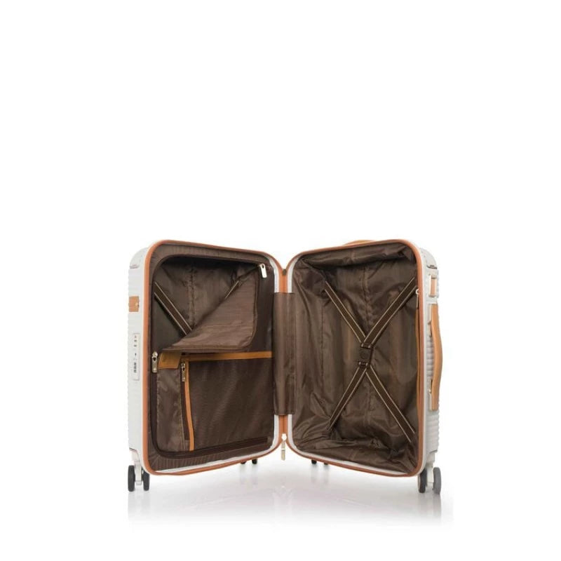 Samsonite Black Label Richmond II Spinner 55cm Off White Carry On Luggage
