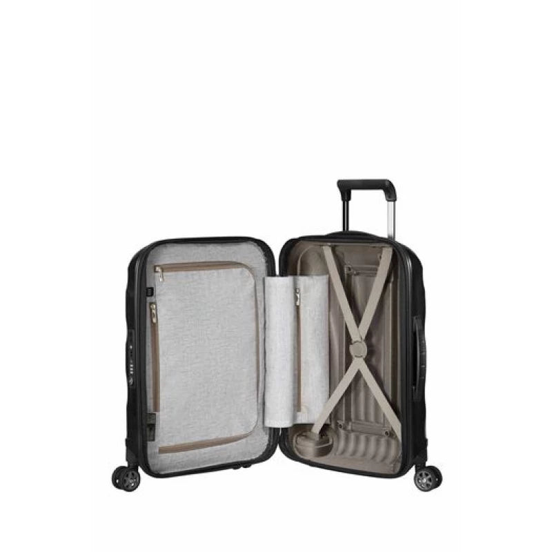 Samsonite C-Lite Spinner 55cm Black Lightweight Carry-On Luggage