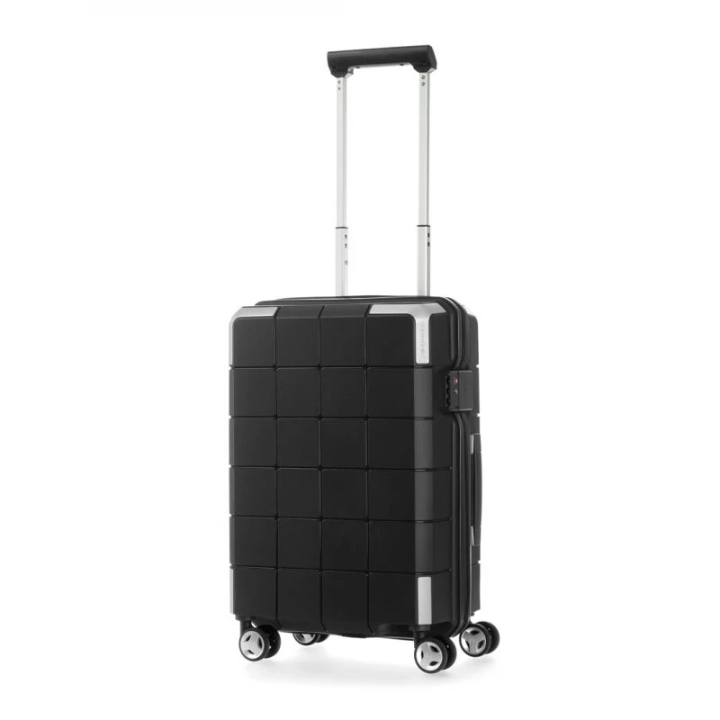 Samsonite Cube 048 Spinner 55/20 Black Antimicrobial Travel Luggage