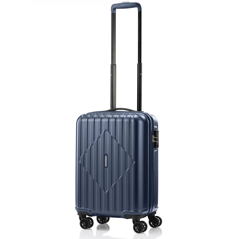 American Tourister Skytrac 55cm Navy Blue ABS Hardside Carry-On Luggage