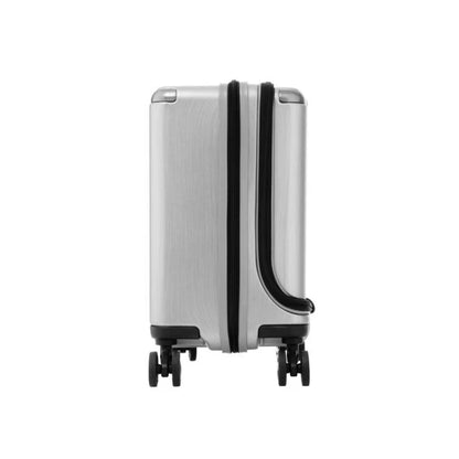 Samsonite Evoa Rolling Tote 44cm Brushed Silver, Lightweight Carry-On Luggage