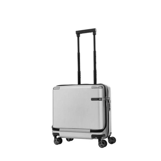 Samsonite Evoa Rolling Tote 44cm Brushed Silver, Lightweight Carry-On Luggage