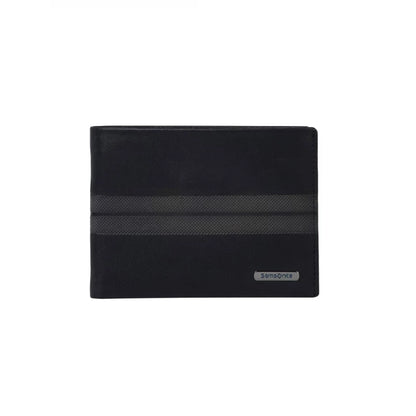 Samsonite Spectrolite SLG B 4CC2CC Leather Wallet Black and Night Blue RFID Protection
