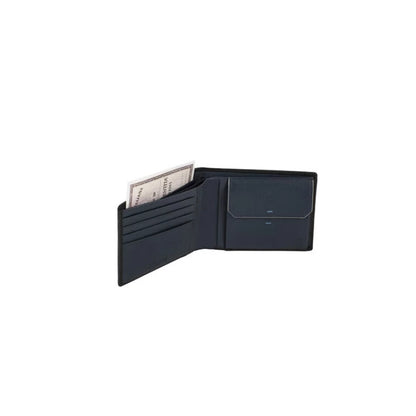 Samsonite Spectrolite SLG B 4CC2CC Leather Wallet Black and Night Blue RFID Protection