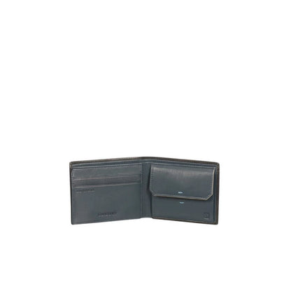 Samsonite Spectrolite SLG Leather Wallet Black and Night Blue RFID Protection