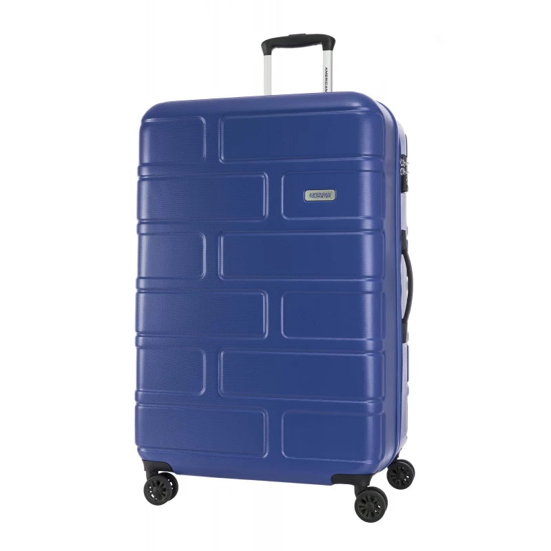 American Tourister Bricklane SP 79cm Oxford Blue Hardside Travel Suitcase Luggage with Integrated TSA Lock and Expandability for Extra Packing Space and 4 Spinner Wheels