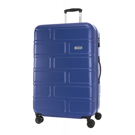 American Tourister Bricklane SP 79cm Oxford Blue Hardside Travel Suitcase Luggage with Integrated TSA Lock and Expandability for Extra Packing Space and 4 Spinner Wheels