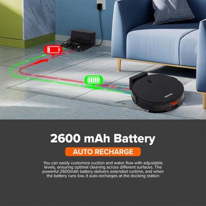 GEEPAS 2 In 1 Wet & Dry Robot Vacuum Cleaner (GRVC19057)