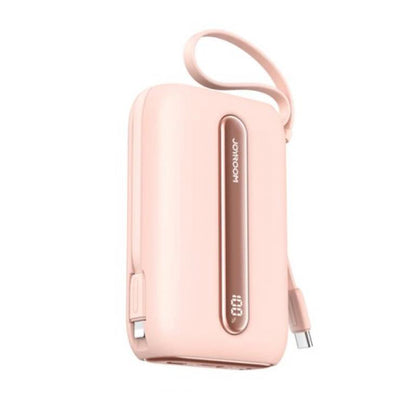 Joyroom JR-L012/013 Colorful Series mini Power Bank with Dual Cables 10000mAh 18 Month Warranty (Rose Pink)