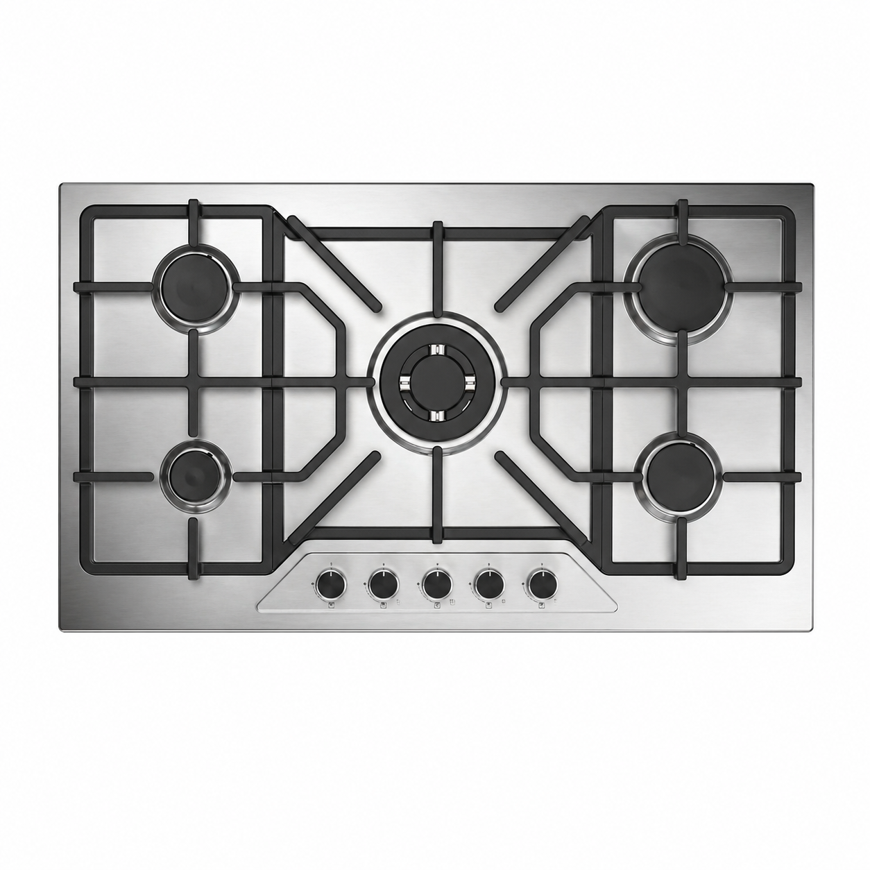 TEKMAZ Built-in Gas Hob – (90 cm, Stainless Steel) Full Safety