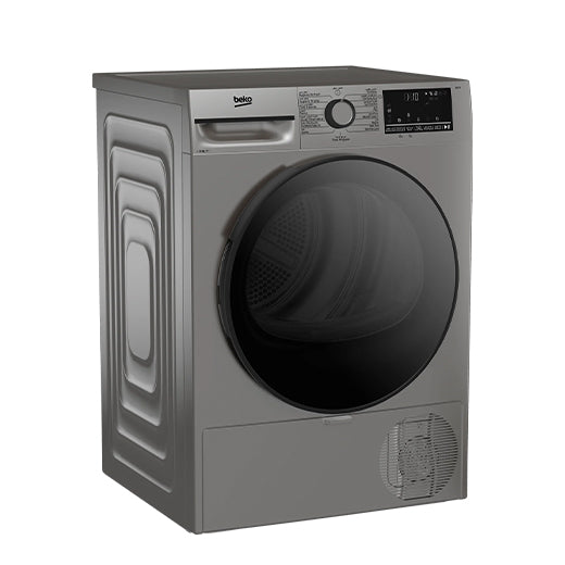Beko Dryer 12 kg Silver Inverter Heat Pump IronFinish A++ (BM3T12NXS)