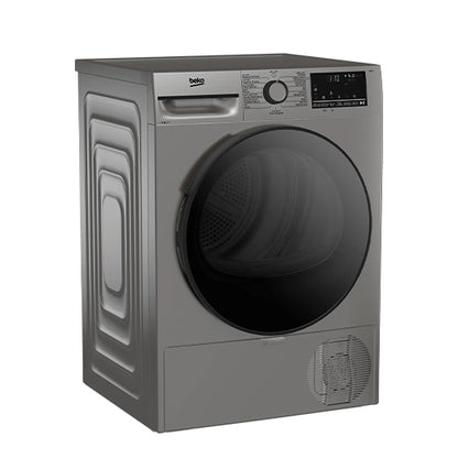 Beko Dryer 12 kg Silver Inverter Heat Pump IronFinish A++ (BM3T12NXS)