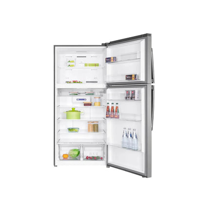 TCL 465L No Frost Refrigerator Top Mount Twin Eco Inverter LED Display (P605TMGL)