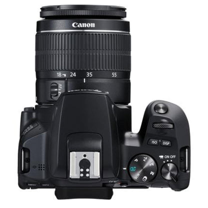 Canon EOS 250D + EF-S 18-55mm f/3.5-5.6 III SLR Camera Kit 24.1 MP CMOS 6000 x 4000 pixels Black (3454C003AA)