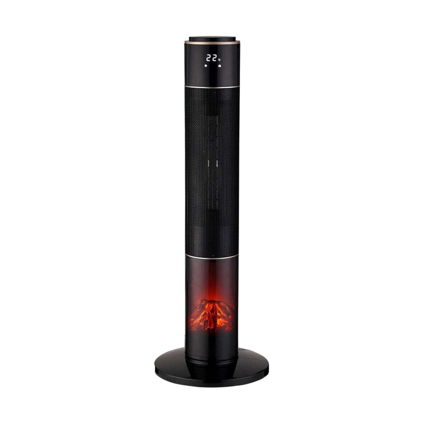 Tekmaz Fan Heater Fireplace – 2000W, Black