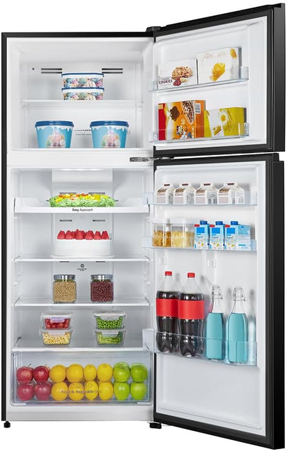 Hisense Refrigerator, 500L, 2 Door, Premium Black Glass Finish, Inverter RT549N4ABU2