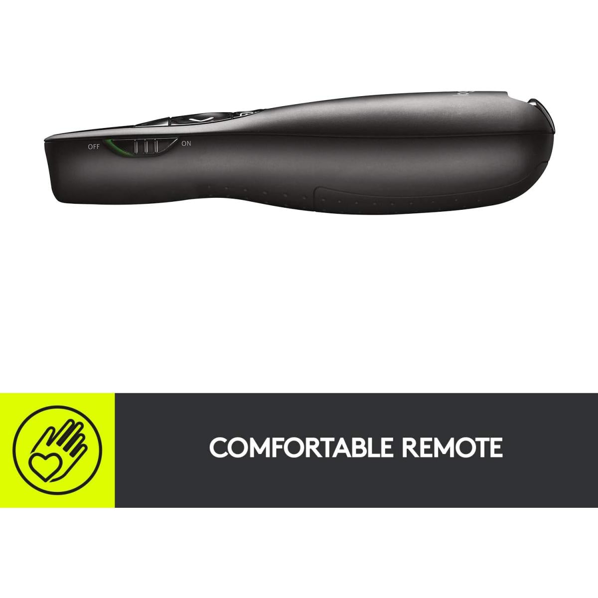 Logitech Wireless Presenter R400, Wireless Presentation Remote Clicker with Laser Pointer
