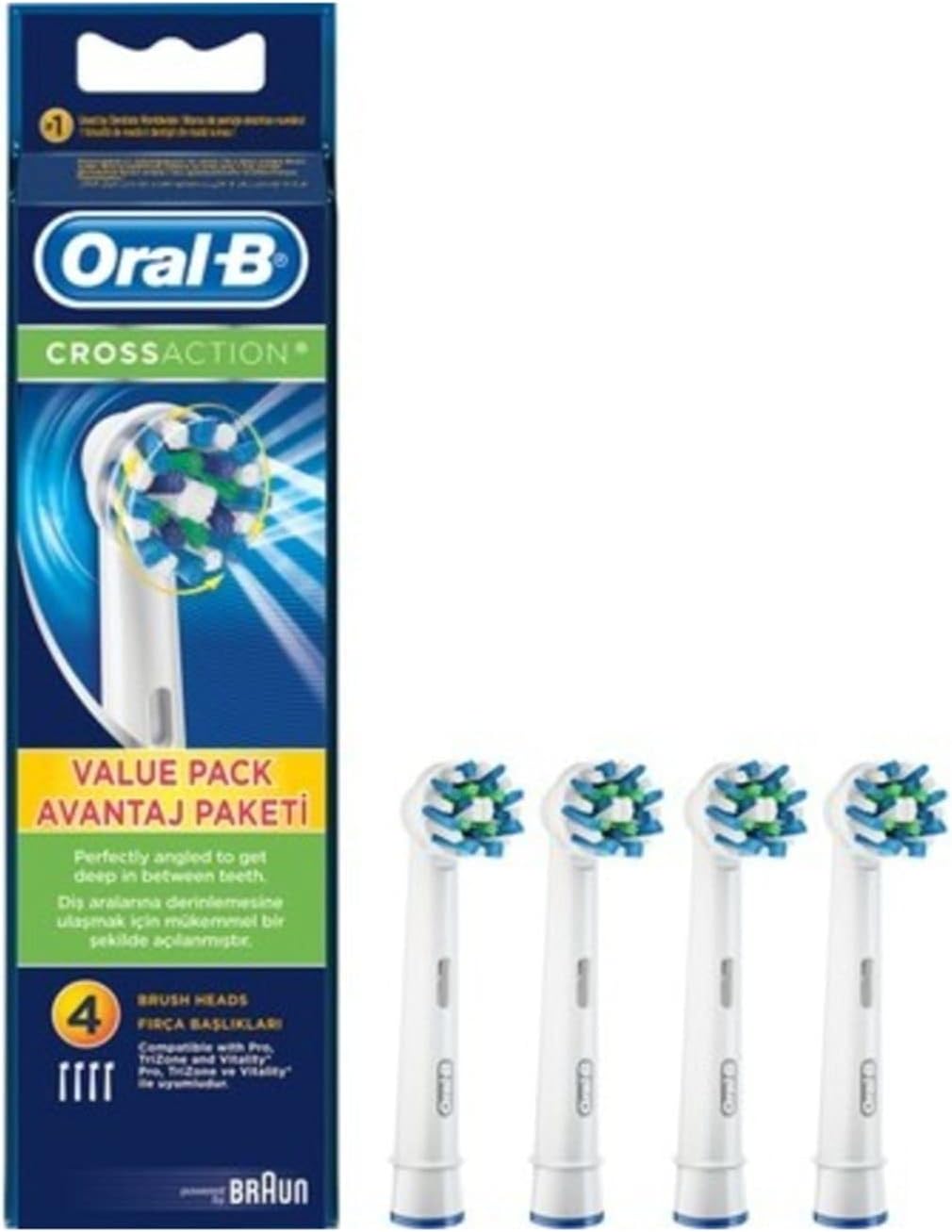 Oral-B CrossAction Replacement Heads, Lot of 20