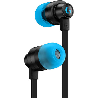 Logitech G333 Gaming Earphones – Dual Dynamic Drivers, In‑Line Mic & Controls, 3.5mm + USB‑C Adapter, Multi‑Platform Compatibility, Black