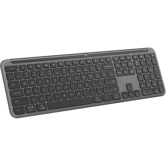 Logitech Signature Slim K950 Wireless Keyboard, Sleek Design, Switch Typing Between Devices, Quiet Typing, Bluetooth, Multi-OS, Windows, Mac, Chrome - Graphite