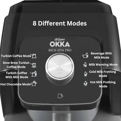 Arzum Okka Rich Spin Pro Turkish Coffee Maker OK0026 Bronze