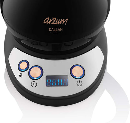 Arzum AR3070 Dallah Arabic Coffee Maker, Plastic, 1300 W, 1.3 liters, Black
