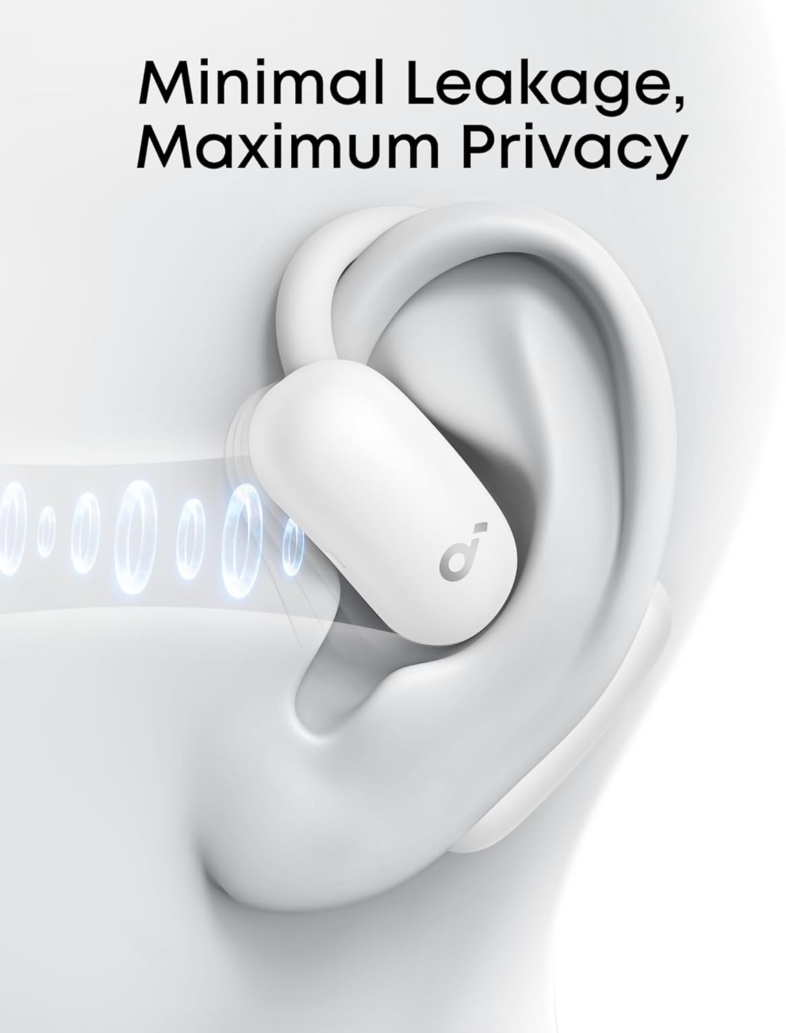 soundcore AeroFit 2 by Anker, Open-Ear Headphones, Real-Time Translation Earbuds, 4 Adjustable Positions for Every Ear Size, 2× Richer Bass, Hi-Res, 42H Playtime, IP55,AI Clear Calls,Wireless Charging