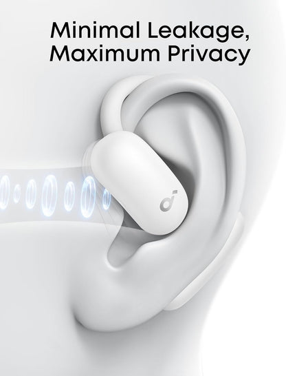 soundcore AeroFit 2 by Anker, Open-Ear Headphones, Real-Time Translation Earbuds, 4 Adjustable Positions for Every Ear Size, 2× Richer Bass, Hi-Res, 42H Playtime, IP55,AI Clear Calls,Wireless Charging