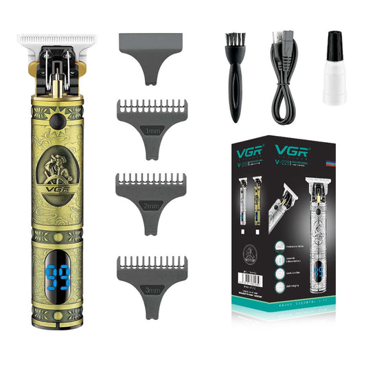 VGR Professional Hair Clipper with LED display V-228