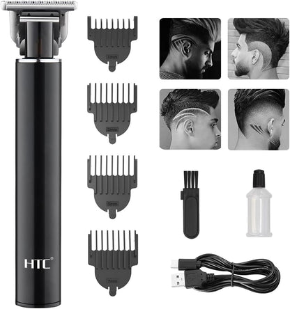 HTC AT115 Professional Men's Electric Shaver Vintage Design USB Rechargeable Electric Hair Clipper/Beard Trimmer for Face and Head Hair