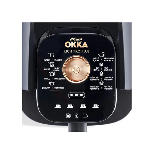 Arzum Okka Rich Spin Pro Turkish Coffee Maker with Water Tank OK0038 Bronze