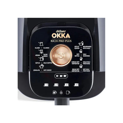 Arzum Okka Rich Spin Pro Turkish Coffee Maker with Water Tank OK0038 Bronze