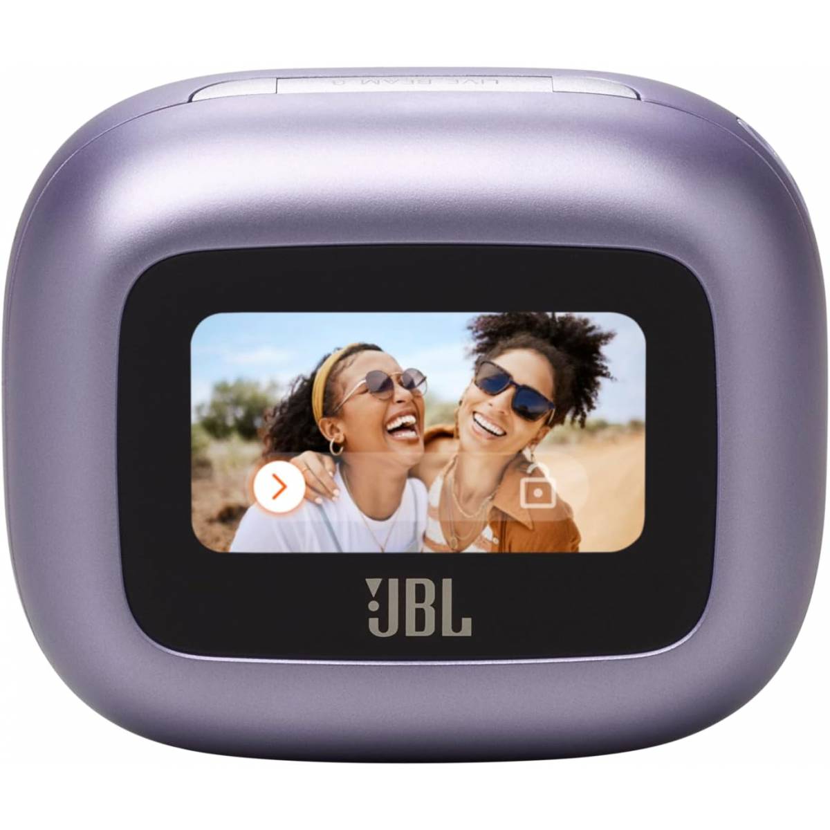JBL Live Beam 3 - True wireless noise-cancelling closed-stick earbuds, 48Hrs total playback, Wireless Charging, 6 Mics for perfect calls, Multi-point connection, IP55 waterproof and dustproof (Purple)