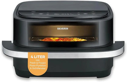 Severin 2464 4L 2100W Multi-Function Air Fryer with Pizza Programs