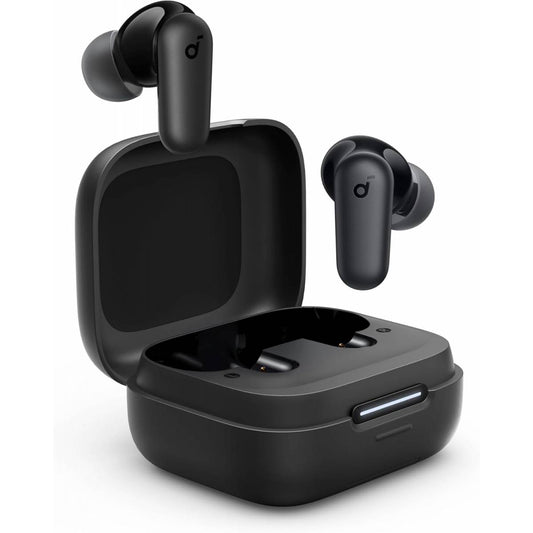 Soundcore By Anker R50i NC True Wireless Earbuds 10mm Drivers with Big Bass, Bluetooth 5.3, 45H Playtime, IP54, AI Clear Calls with 4 Mics, 22 Preset EQs via App - Black - 18 Month Warranty