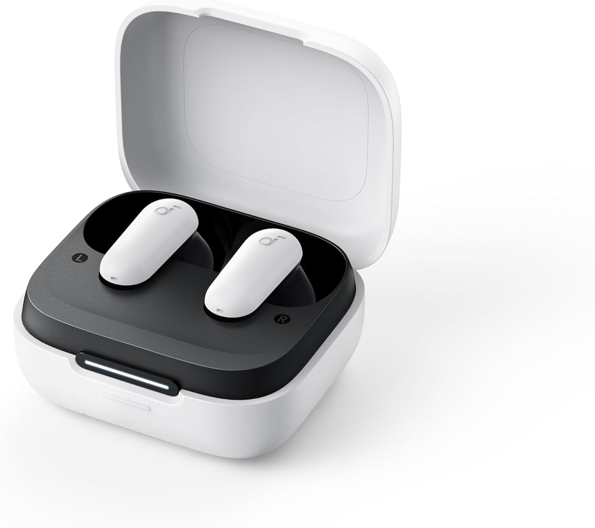 Soundcore By Anker R50i NC True Wireless Earbuds 10mm Drivers with Big Bass, Bluetooth 5.3, IP54-Sweatguard M waterproof, AI Clear Calls with 4 Mics, 22 Preset EQs via App-White - 18 Months Warranty