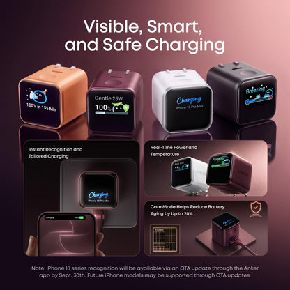 Anker Nano Smart Display Charger & MagGo 2 Pro Power Bank (Bundle)