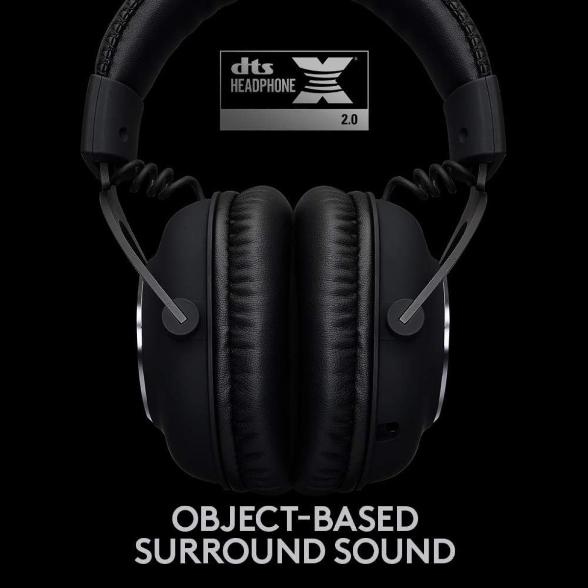 Logitech G PRO X Wireless Lightspeed Gaming Headset with Blue VO!CE Mic Filter Tech, 50 mm PRO-G Drivers, and DTS Headphone:X 2.0 Surround Sound