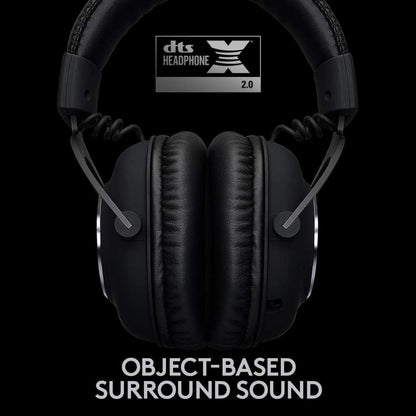 Logitech G PRO X Wireless Lightspeed Gaming Headset with Blue VO!CE Mic Filter Tech, 50 mm PRO-G Drivers, and DTS Headphone:X 2.0 Surround Sound