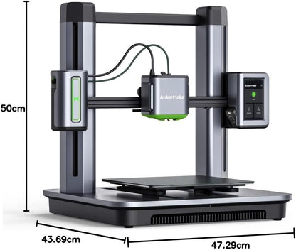 AnkerMake M5 3D Printer, High-Speed, Speed Upgraded to 500 mm/s, Fast Mode, Smooth Detail, Easy to Use for Beginners, Error Detection with AI Camera, Auto-Leveling, Integrated Die-Cast Aluminum Alloy