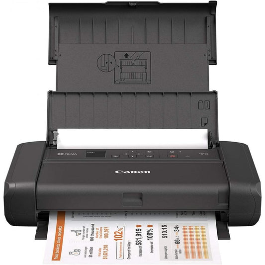 Canon PIXMA TR150 Wireless Portable Printer, 1.44-Inch LED Screen, Vibrant Print Details, WI-FI Connectivity