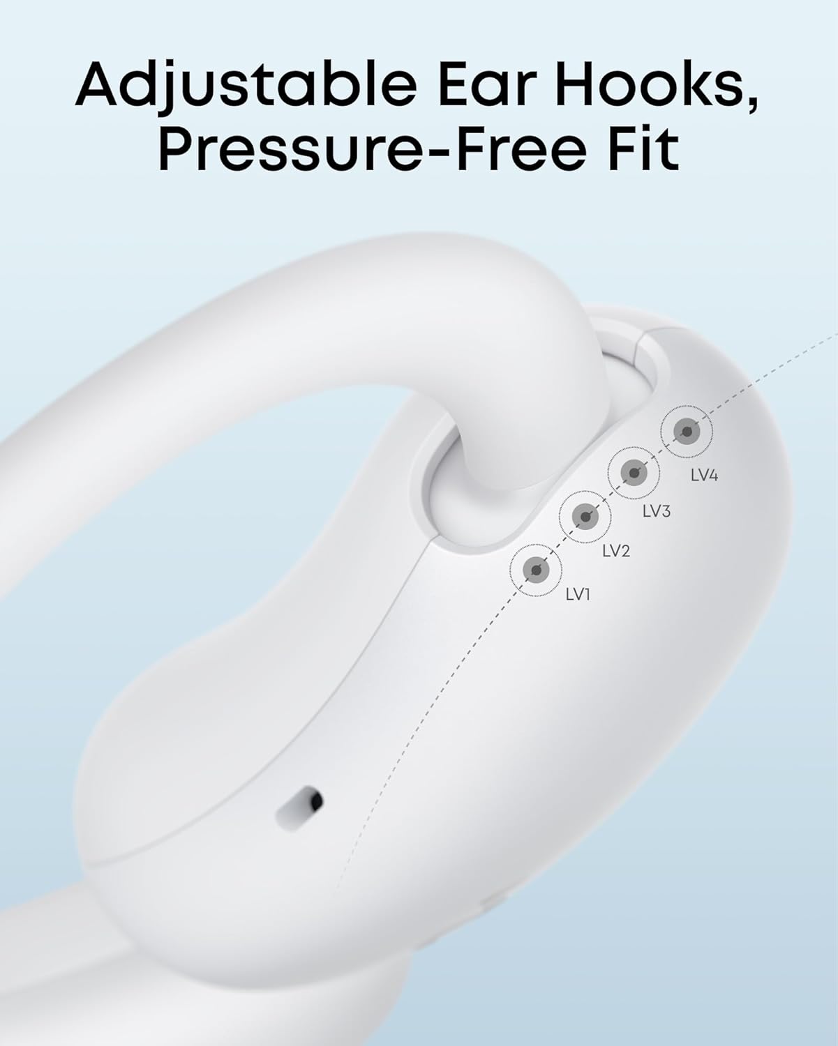soundcore AeroFit 2 by Anker, Open-Ear Headphones, Real-Time Translation Earbuds, 4 Adjustable Positions for Every Ear Size, 2× Richer Bass, Hi-Res, 42H Playtime, IP55,AI Clear Calls,Wireless Charging